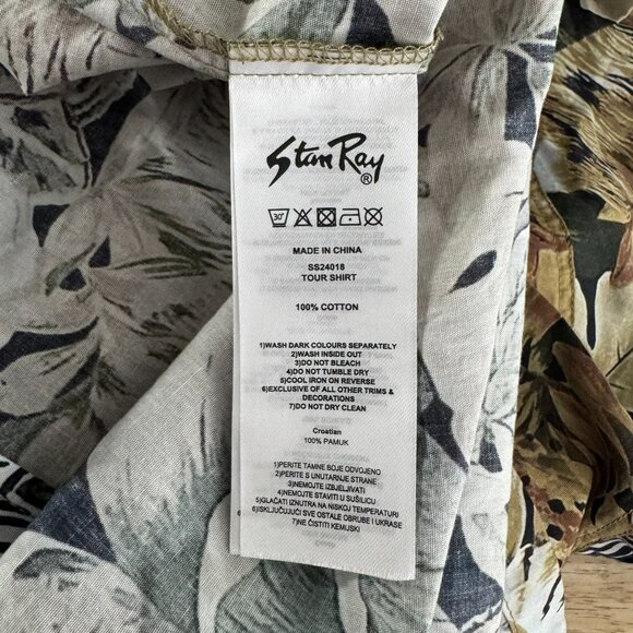 Stan Ray Tour Shirt Animal Camo XL Short Sleeve Tiger Lion Zebra NWT TP-3490 - Picture 9 of 10